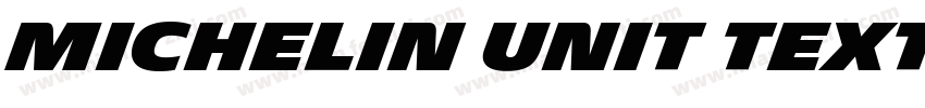 Michelin Unit Text Semi Bold字体转换